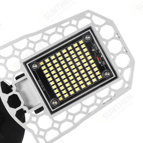 E27 80W SMD2835 Three-leaves LED Bulb Deformable Foldable Induction Light Sensor Garage Lamp AC100-277V E27 80W SMD2835 Three-leaves LED Bulb Deformable Foldable Induction Light Sensor Garage Lamp AC100-277V
