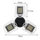 E27 80W SMD2835 Three-leaves LED Bulb Deformable Foldable Induction Light Sensor Garage Lamp AC100-277V E27 80W SMD2835 Three-leaves LED Bulb Deformable Foldable Induction Light Sensor Garage Lamp AC100-277V
