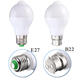 E27 B22 12W SMD5730 24LEDs Infrared Motion Sensor + Light Control Induction Light Bulb AC85-265V