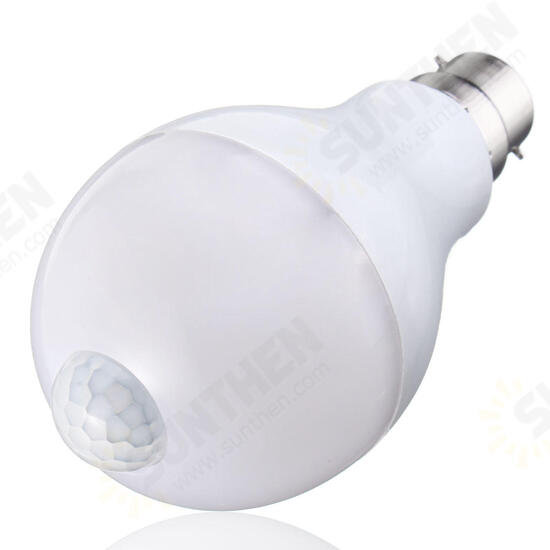 E27 B22 12W SMD5730 24LEDs Infrared Motion Sensor + Light Control Induction Light Bulb AC85-265V