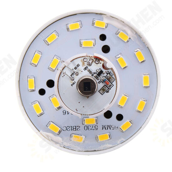 E27 B22 12W SMD5730 24LEDs Infrared Motion Sensor + Light Control Induction Light Bulb AC85-265V
