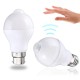 E27 B22 12W SMD5730 24LEDs Infrared Motion Sensor + Light Control Induction Light Bulb AC85-265V