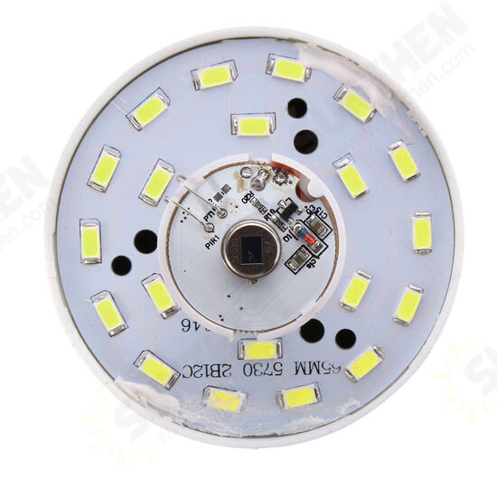 E27 B22 12W SMD5730 24LEDs Infrared Motion Sensor + Light Control Induction Light Bulb AC85-265V