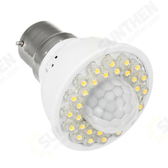 E27 B22 3W PIR Infrared Sensor Light Control LED Light Bulb for Corridor AC220V