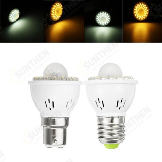 E27 B22 3W PIR Infrared Sensor Light Control LED Light Bulb for Corridor AC220V