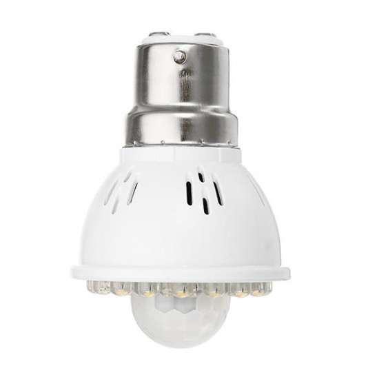 E27 B22 3W PIR Infrared Sensor Light Control LED Light Bulb for Corridor AC220V