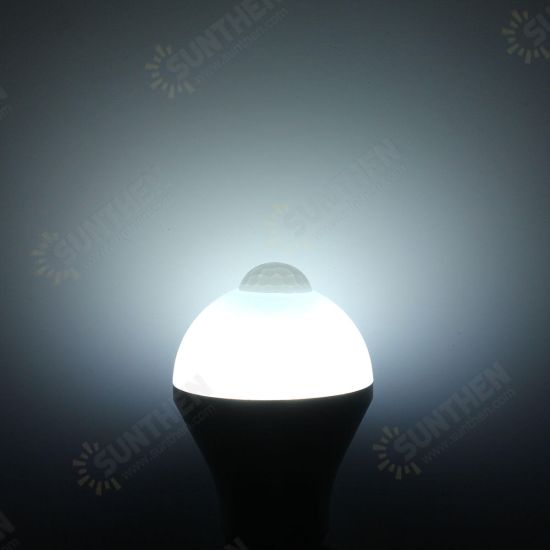 E27 B22 5W Auto PIR Motion Sensor LED Infrared Energy Saving Light Bulb 85-265V