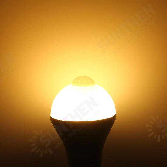 E27 B22 5W Auto PIR Motion Sensor LED Infrared Energy Saving Light Bulb 85-265V