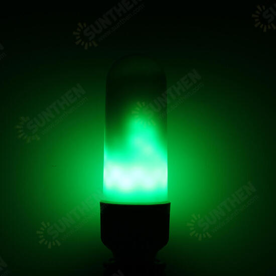 E27 B22 5W SMD2835 99LEDs Red Blue Green Flickering Flame Light Bulb AC85-265V