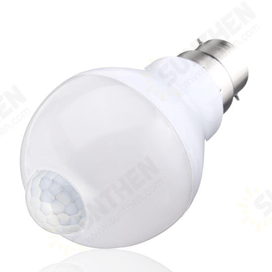 E27 B22 5W SMD5730 10LEDs Infrared Motion Sensor + Light Control Induction Light Bulb AC85-265V