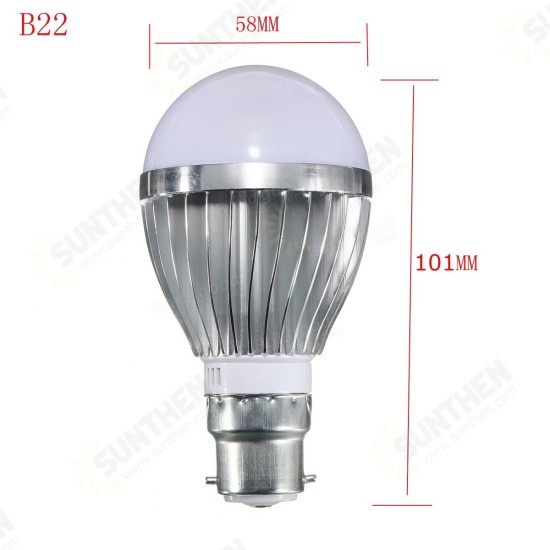 E27 B22 7W Dimmable 10 SMD5730 LED Bayonet Edison Bulb Lamp Globe Light Warm White AC 110-240V E27 B22 7W Dimmable 10 SMD5730 LED Bayonet Edison Bulb Lamp Globe Light Warm White AC 110-240V