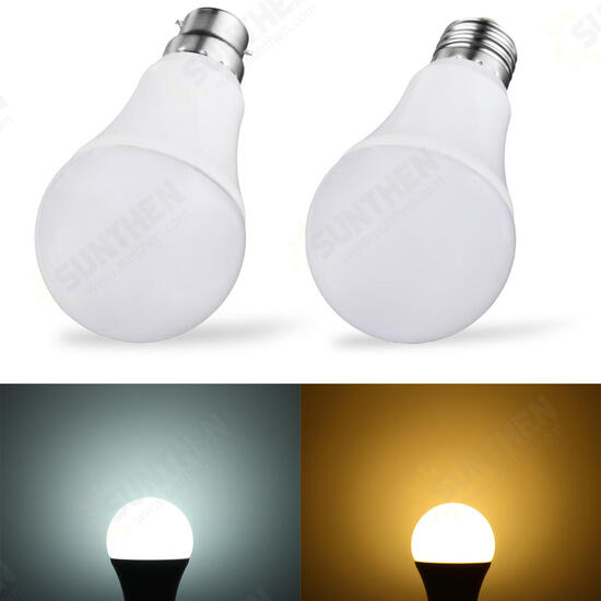 E27 B22 7W SMD5730 Warm White Pure White LED Light Control Bulb No Flicker AC85-265V E27 B22 7W SMD5730 Warm White Pure White LED Light Control Bulb No Flicker AC85-265V