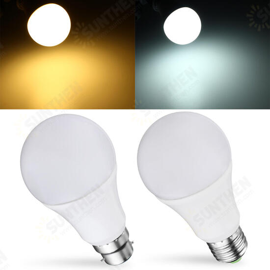 E27 B22 7W SMD5730 Warm White Pure White LED Light Control Bulb No Flicker AC85-265V E27 B22 7W SMD5730 Warm White Pure White LED Light Control Bulb No Flicker AC85-265V