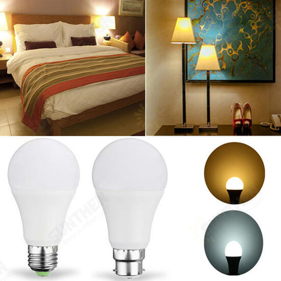 E27 B22 7W SMD5730 Warm White Pure White LED Light Control Bulb No Flicker AC85-265V E27 B22 7W SMD5730 Warm White Pure White LED Light Control Bulb No Flicker AC85-265V