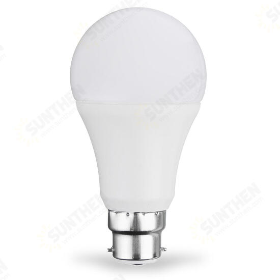 E27 B22 7W SMD5730 Warm White Pure White LED Light Control Bulb No Flicker AC85-265V