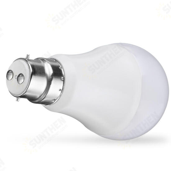 E27 B22 7W SMD5730 Warm White Pure White LED Light Control Bulb No Flicker AC85-265V