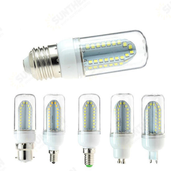 E27 B22 E14 E12 G9 GU10 5W 500LM SMD2835 84LEDs Warm White Pure White Corn Light Bulb AC85-265V