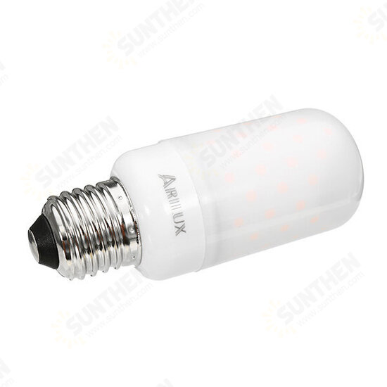 E27 E14 2.7W SMD2835 1595K Two Modes 63LEDs Warm White Flame Light Bulb AC85-265V