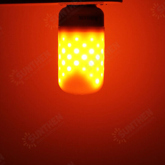 E27 E14 2.7W SMD2835 1595K Two Modes 63LEDs Warm White Flame Light Bulb AC85-265V