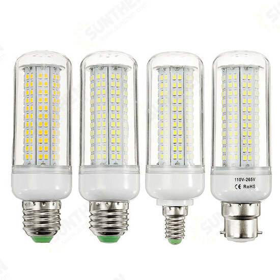 E27 E14 B22 16W 200 SMD 2835 Pure White Warm White LED Corn Light Bulb AC 110-265V