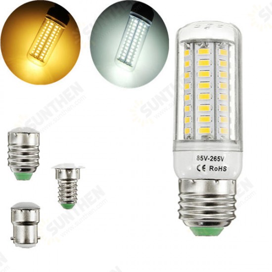 E27 E14 B22 5W 11W SMD 5730 High Bright Pure White Warm White LED Corn Light Bulb AC110-265V