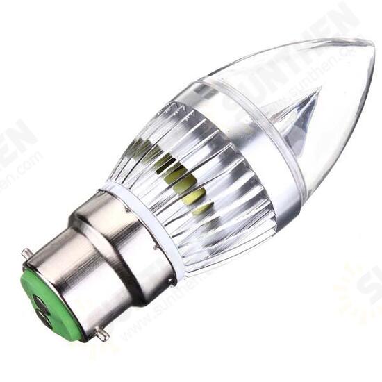 E27 E14 B22 E12 6W LED Chandelier Candle Light Bulb 85-265V