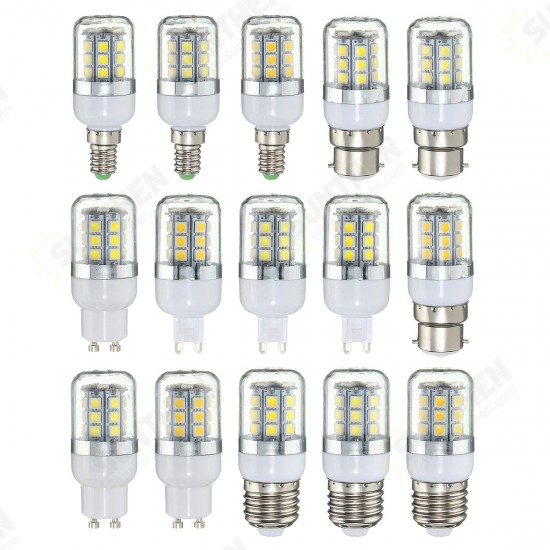 E27 E14 B22 G9 GU10 3W 27 SMD 5050 LED Pure White Warm White Natural White House Corn Bulb AC220V E27 E14 B22 G9 GU10 3W 27 SMD 5050 LED Pure White Warm White Natural White House Corn Bulb AC220V