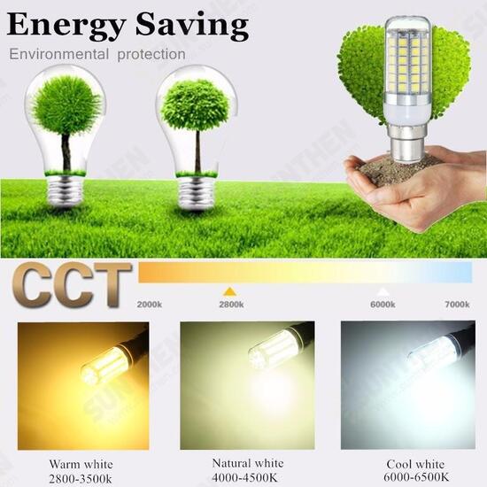 E27 E14 B22 G9 GU10 4.5W 48 SMD 5050 LED Pure White Warm White Natural White Cover Corn Bulb AC220V