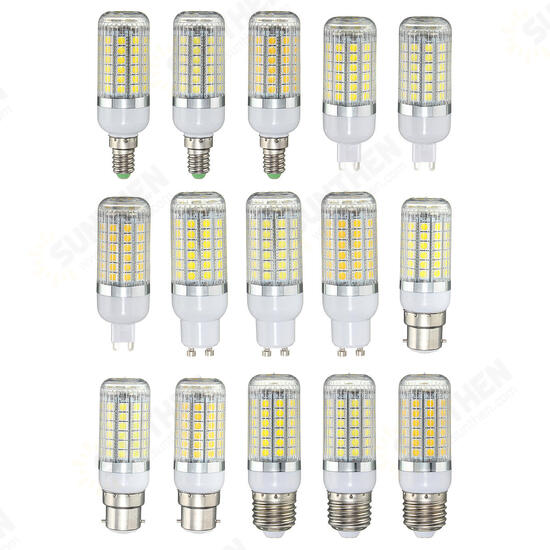 E27 E14 B22 G9 GU10 6W 69 SMD 5050 LED 450Lm Pure White Warm White Natural White Corn Bulb AC220V