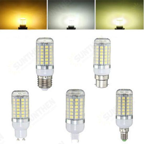 E27 E14 B22 G9 GU10 6W 69 SMD 5050 LED 450Lm Pure White Warm White Natural White Corn Bulb AC220V