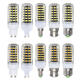 E27 E14 B22 G9 GU10 7W 64 SMD 5733 1000LM LED Warm White White Cover Corn Bulb AC 110V