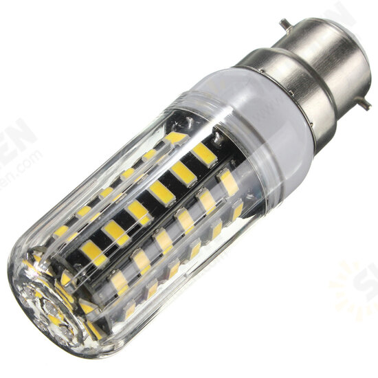 E27 E14 B22 G9 GU10 7W 64 SMD 5733 1000LM LED Warm White White Cover Corn Bulb AC 110V