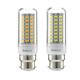 E27 E14 B22 GU10 5W SMD5730 Constant Current Smart IC 89LEDs Corn Light Bulb AC220V