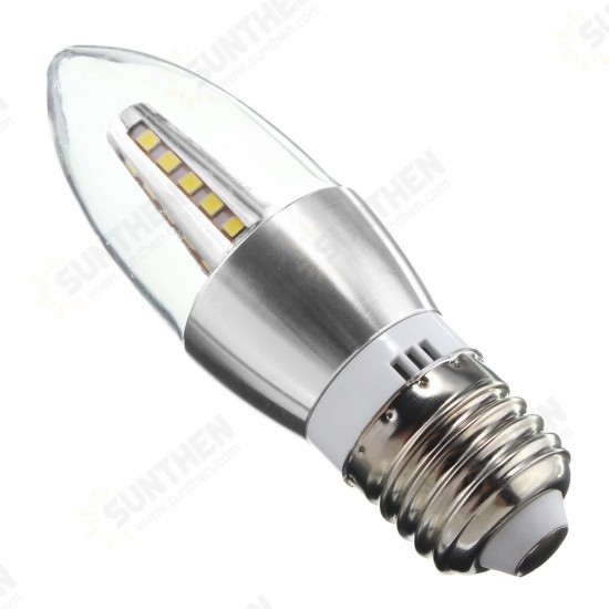 E27 E14 E12 B22 B15 4W 25 SMD 2835 LED Warm White White Candle Light Lamp Bulb AC85-265V