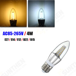 E27 E14 E12 B22 B15 4W 25 SMD 2835 LED Warm White White Candle Light Lamp Bulb AC85-265V E27 E14 E12 B22 B15 4W 25 SMD 2835 LED Warm White White Candle Light Lamp Bulb AC85-265V