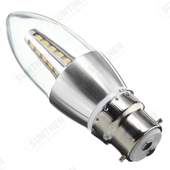 E27 E14 E12 B22 B15 4W 25 SMD 2835 LED Warm White White Candle Light Lamp Bulb AC85-265V