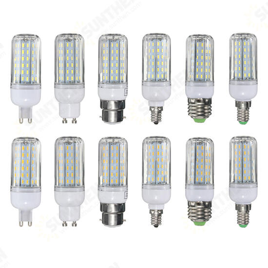 E27 E14 E12 B22 G9 GU10 10W 96 SMD 4014 900Lm LED Fireproof Cover Corn Lighting Bulb AC 220V