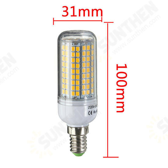 E27 E14 G9 GU10 B22 8W 180 SMD 2835 LED Corn Bulb White Warm White 220V 240V