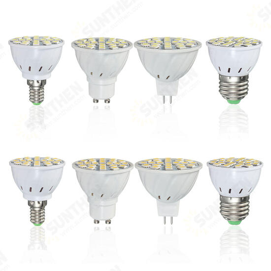 E27 E14 GU10 MR16 3.5W 24 SMD 5050 LED Pure White Warm White Spotlightt Bulb AC110V AC220V