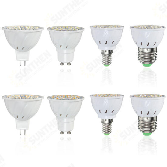 E27 E14 GU10 MR16 3W 48 SMD 2835 LED Pure White Warm White Spot Lightting Bulb AC110V AV220V
