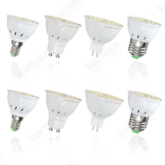 E27 E14 GU10 MR16 4W 54 SMD 2835 LED Warm White Pure White Spotlightting Bulb AC110V / 220V E27 E14 GU10 MR16 4W 54 SMD 2835 LED Warm White Pure White Spotlightting Bulb AC110V / 220V
