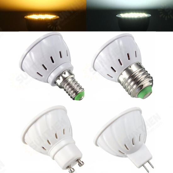 E27 E14 GU10 MR16 4W 5730 SMD 33 400LM Pure White Warm White LED Spot Lightt Lamp Bulb AC85-265V