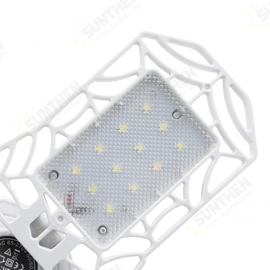 E27 LED Bulb Garage Lamp Deformable Ceiling Light Fixture Foldable Adjustable Workshop Lamp AC85-270V