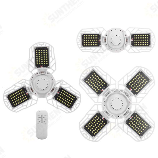E27 LED Garage Light Bulb Ceiling Fixture Shop Workshop Deformable Lamp Remote E27 LED Garage Light Bulb Ceiling Fixture Shop Workshop Deformable Lamp Remote
