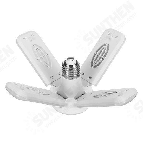 E27 LED Garage Light Bulb Deformable Ceiling Fixture Lights Shop Workshop Lamp AC175-265V