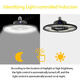 E27 Light Sensor LED Bulb UFO Deformable Folding Garage Lamp Warm White Indoor Outdoor Lighting AC220V