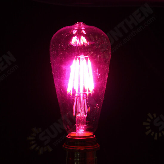 E27 Retro Edison Globe Bulbs 6W Screw LED COB Bulbs RGB Colorful Light Lamp Energy-Efficient AC220V E27 Retro Edison Globe Bulbs 6W Screw LED COB Bulbs RGB Colorful Light Lamp Energy-Efficient AC220V