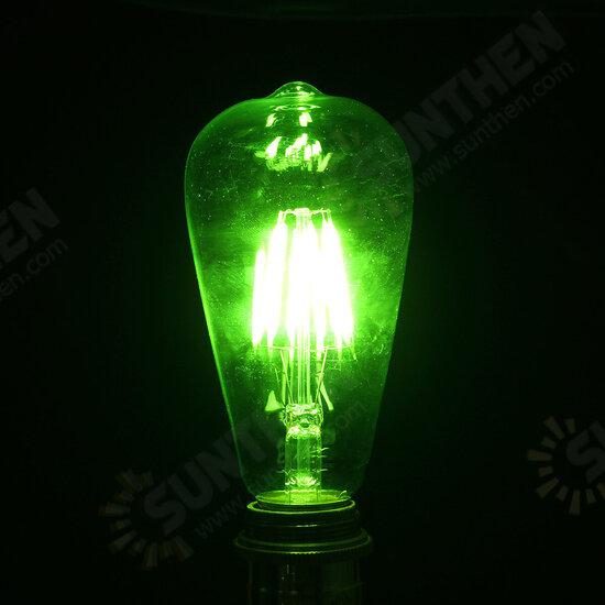 E27 Retro Edison Globe Bulbs 6W Screw LED COB Bulbs RGB Colorful Light Lamp Energy-Efficient AC220V E27 Retro Edison Globe Bulbs 6W Screw LED COB Bulbs RGB Colorful Light Lamp Energy-Efficient AC220V