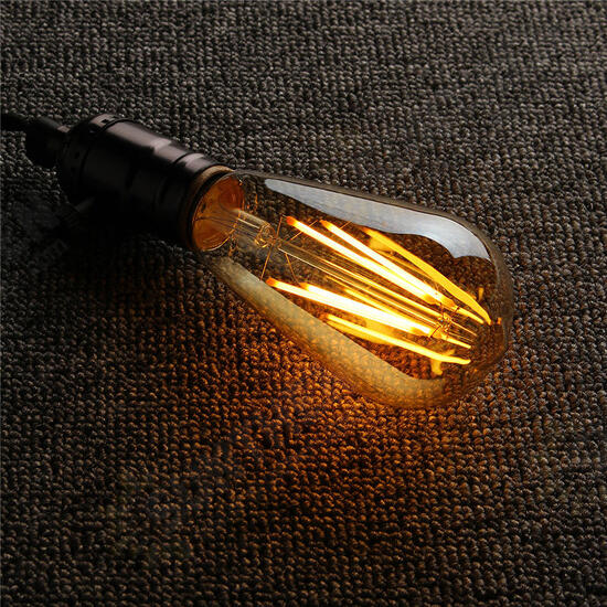 E27/B22 4W ST58 LED COB Incandescent Edison Light Lamp Bulb for Home Hotel Decor