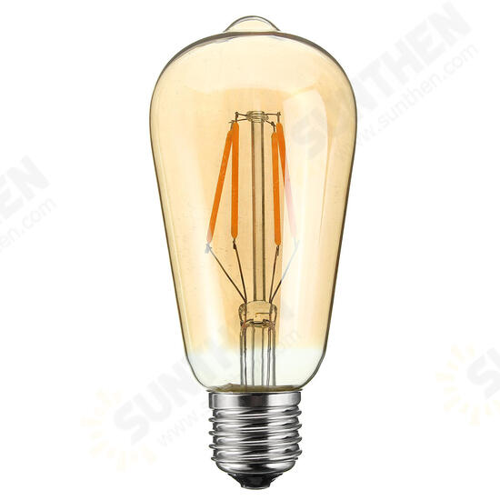 E27/B22 4W ST58 LED COB Incandescent Edison Light Lamp Bulb for Home Hotel Decor